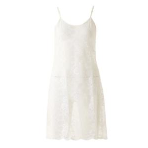 신축성 좋은 고급스러운 시스루 레이스 망사 레이어드 슬립 WFS4010 2color택1