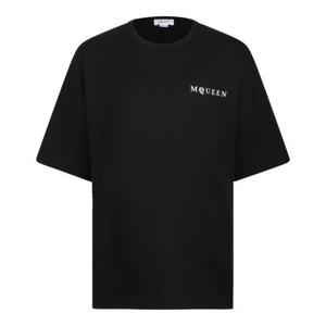 알렉산더 맥퀸 반팔 티셔츠 828434QTADE 0520 BLACKWHITE