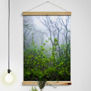 아트박스/꾸밈 cg217-우드스크롤_60CmX90Cm-푸른힐링나무숲