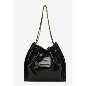 [질스튜어트 핸드백] JABA5E142BK  블랙 로고 장식 소가죽 체인숄더백M JABA5E142