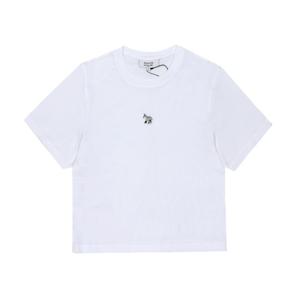 메종키츠네 OW00104KJ0008 P100 베이비 폭스 패치 여성 반팔티