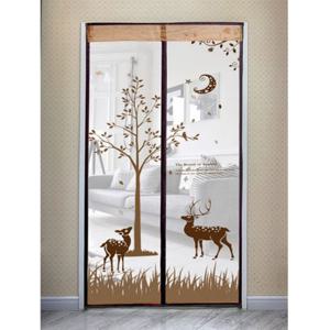 (리빙피스) 사슴 문 모기장(90x210cm) (브라운) 모기장 현관모기장 방문형모기장 도어모기장 문모기장 그물