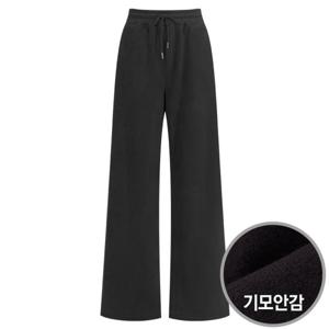 [샵앤]여성 골지 이지웨어 기모 밴딩 와이드 스트랩 트레이닝 팬