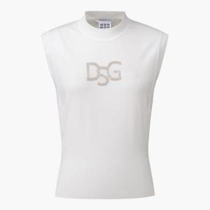 데상트골프베스트 JQS DQ12WFKV24-BWTG 여성 니트 베스트 Bright White
