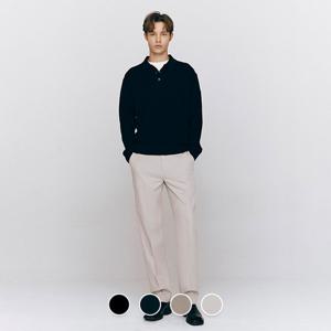 [지오다노]남자 슬랙스 테이퍼드핏 사방스판 히든 밴딩 정장바지 115511