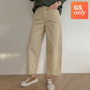 [GS단독-조아맘]  커브절개 배기핏 면 팬츠