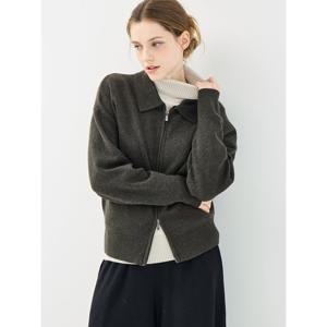 [유닛]플랩 카라 집업 자스민 가디건 (UFKKCA353N-KHAKI)