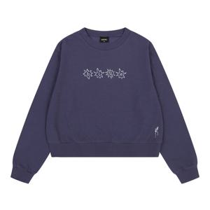 [블루테일]블루 자수 바이올렛 스웨트셔츠AZA4TS02VI