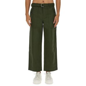 메종키츠네 스트레이트 팬츠 LM01110WW0079 MILITARY GREEN Gree
