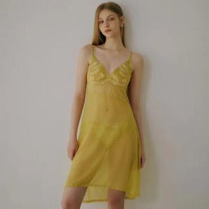 비너스 섹시한 스타일 가벼운 망사원단 딜라잇 시스루 풀슬립 OFS5942