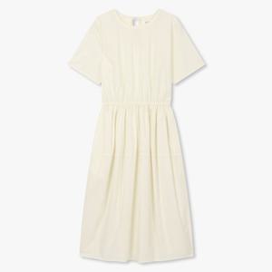 톰보이  볼륨 허리밴딩 하프슬리브 원피스 (9105341112)