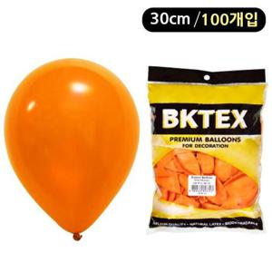해피파티 풍선 펄 라운드 30cm (100개입) (오렌지)
