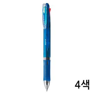 제브라 클립온 슬림4C 4색 볼펜 0.7 (B4A5) (블루)