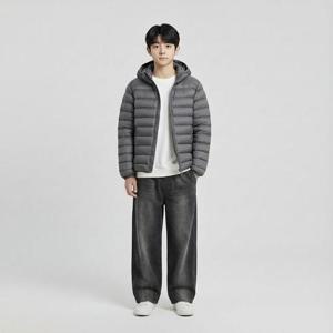 행텐틴즈 동백01 벌룬 데님팬츠_그레이 14560-055-204-10-044