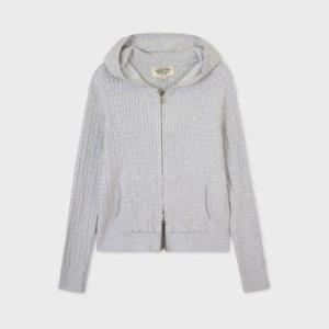 [후아유]여성 High-Guage Cable Hoodie Zip-up WHCKG2391F