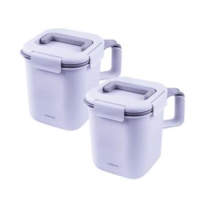 락앤락_투핸들 음식물쓰레기통 3L 바이올렛 x 2개