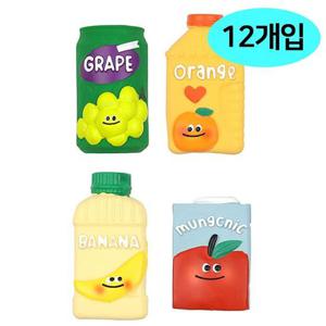 장난감 12개입 과일쥬스 라텍스 토이 애견훈련 뉴 1박스