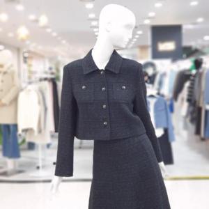 abfz sh06 블랙 숏 트위드 자켓 SLBHA1JA2B