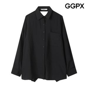 GGPX  반전 꼬임 트임 셔츠 (GQ2SH047F)