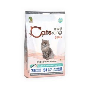 캐츠랑 전연령 10kg (5kgX2개) 고양이사료 프리미엄고양이사료 저알러지고양이사료 유기농고양이사료 곡물무첨가고양이사료 고양이건강사료