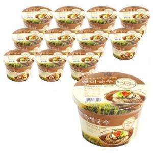 컵라면 현미즉석국수(멸치국수 맛) 92g-12개