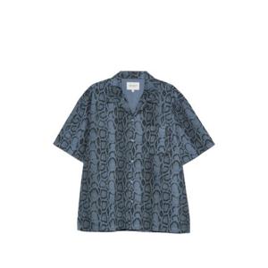 칼하트 반팔 셔츠 I036275 3QBGD BLUE BLACK