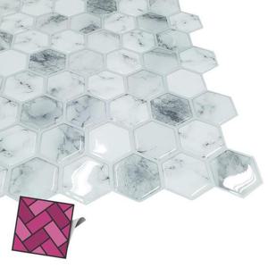 [(주)대통유통]스티커타일 516 회색벌집 리폼타일 DIY타일스티커