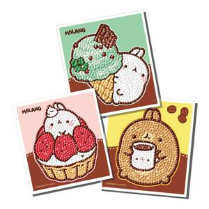 몰랑 달달한 몰랑이 보석십자수 스티커 10x11cm BST3-601