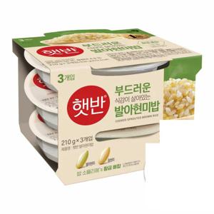 [씨제이] CJ 햇반 발아현미밥210g 3개입
