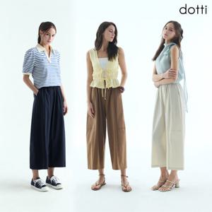도티 26SS썸머 와이드 쿨링8부 팬츠3종(D6N8W)