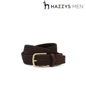 헤지스 남성 (HZBE6E905W2)  26SS 브라운 위빙 소가죽 벨트