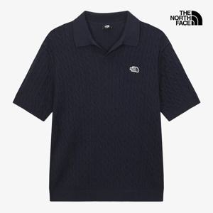 노스페이스 NT7AS00 남성 케이블 반팔 폴로 스웨터 NT7AS00C
