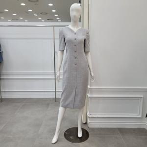 [미니멈]트위드 V넥 원피스 (M1BGWO3890 MG1)_IC