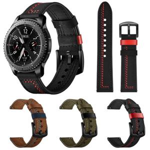 갤럭시워치 46mm 포인트 라인 컬러 모던 레더 가죽 밴드 스트랩