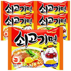 삼양 쇠고기면×5개