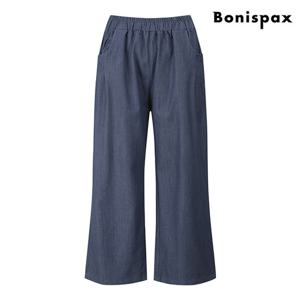 [보니스팍스(여성의류)]데일리 밴딩 주름 포켓 와이드 롱 팬츠 (XO1TA022L0)