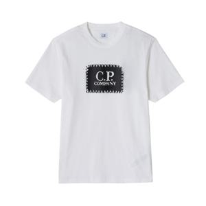 CP컴퍼니 18CMTS029A 005100W 103 로고 라벨 남성 반팔티