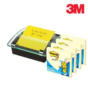 3M 포스트잇 팝업 크리스탈 디스펜서 DS-330 포스트잇 문구 스티커노트 무지메모지 접착용메모 접착메모지