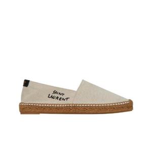 생로랑 캔버스 자수 에스파드리유 내츄럴 베이지 605956-1P210-9380