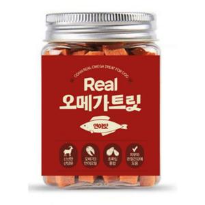 (오담) 리얼 오메가 트릿 연어맛 180g 강아지간식 강아지후식 반려견영양간식 강아지영양간식 애견간식