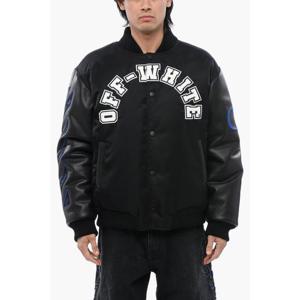 오프화이트 봄버 자켓 OMJA138S24LEA0021001 Black