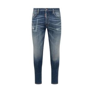 Dsquared2 로고 패치 디스트레스드 스키니 진 S71LB1384S30342 470 TP944078071