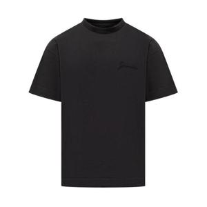지방시 반팔 티셔츠 BM71MG3YP1 001 BLACK