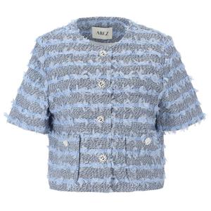 [에이비에프지]럭셔리 반팔 트위드 재킷 APZ3QJ02H