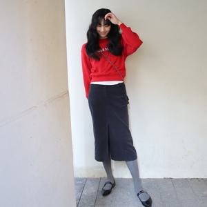 [케네스 레이디]코듀온리 코튼 H라인 스커트 (EWSKOK03)