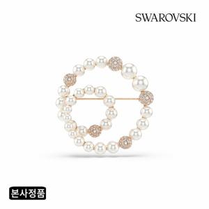 [본사정품] Matrix 크리스털 펄 로즈골드 브로치 5743778
