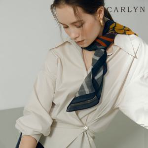 [칼린(스카프)]도트블럭미니 이태리수입 울 쁘띠스카프 S7141W202