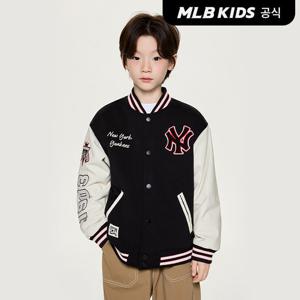 [MLB키즈공식]26SS 스포티브 와펜 바시티 패딩 점퍼 NY (Black)7AJPB0161-50BKS