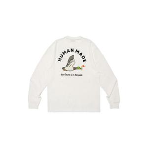 Human Made휴먼 메이드 그래픽 롱슬리브 티셔츠 화이트 HM29CS020