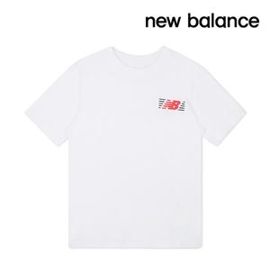 뉴발란스 반팔티셔츠 NB 라인즈 남성 화이트 MT6179UM-WT